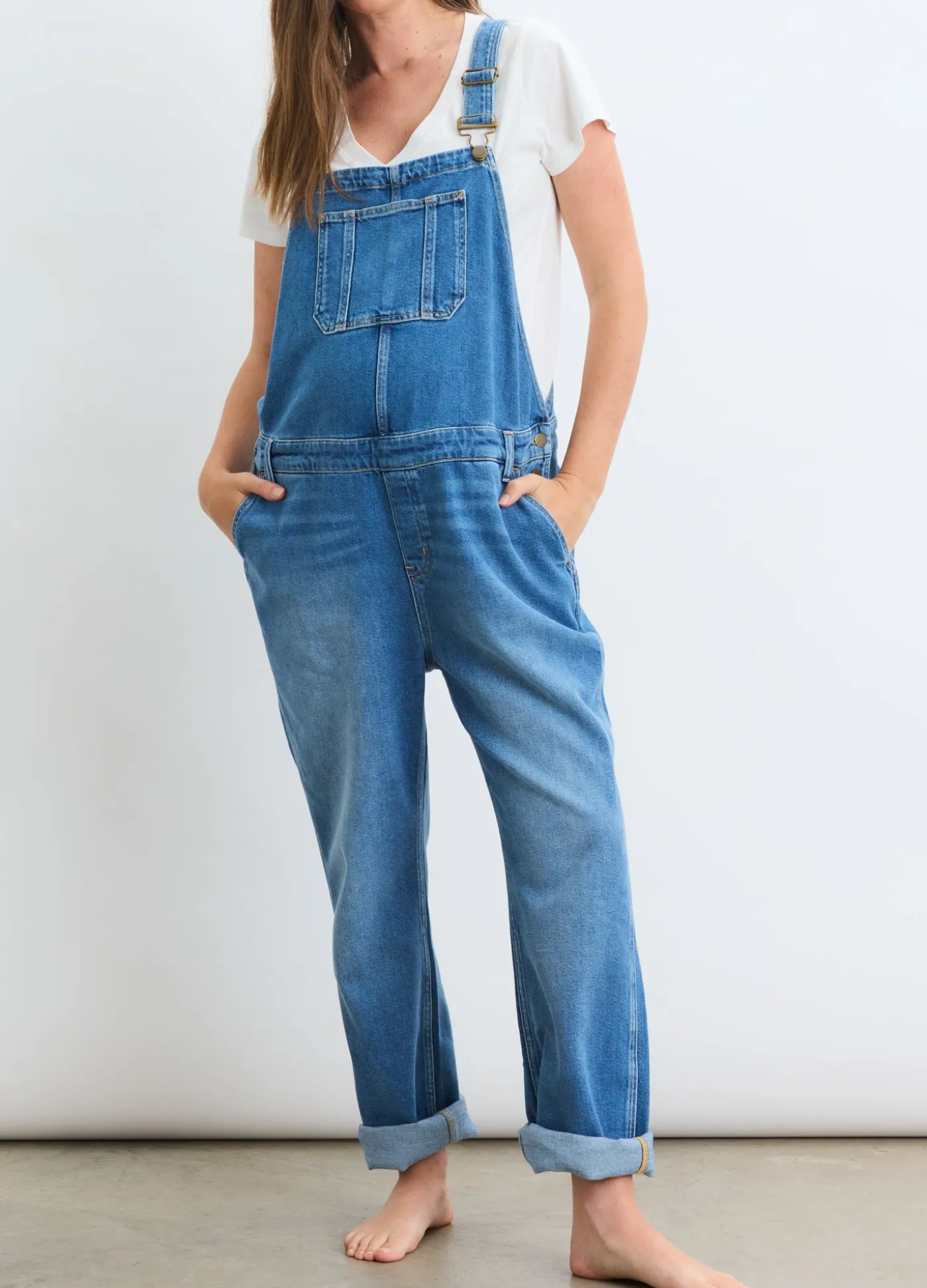 The Denim Maternity Overall