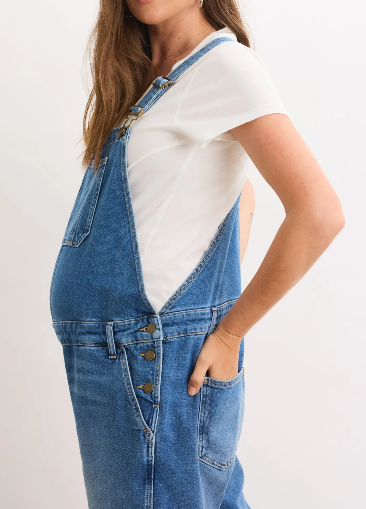 The Denim Maternity Overall