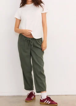 The Drapey Denim Barrel Pant