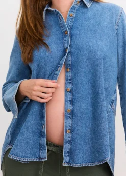 The Drapey Denim Boyfriend Shirt