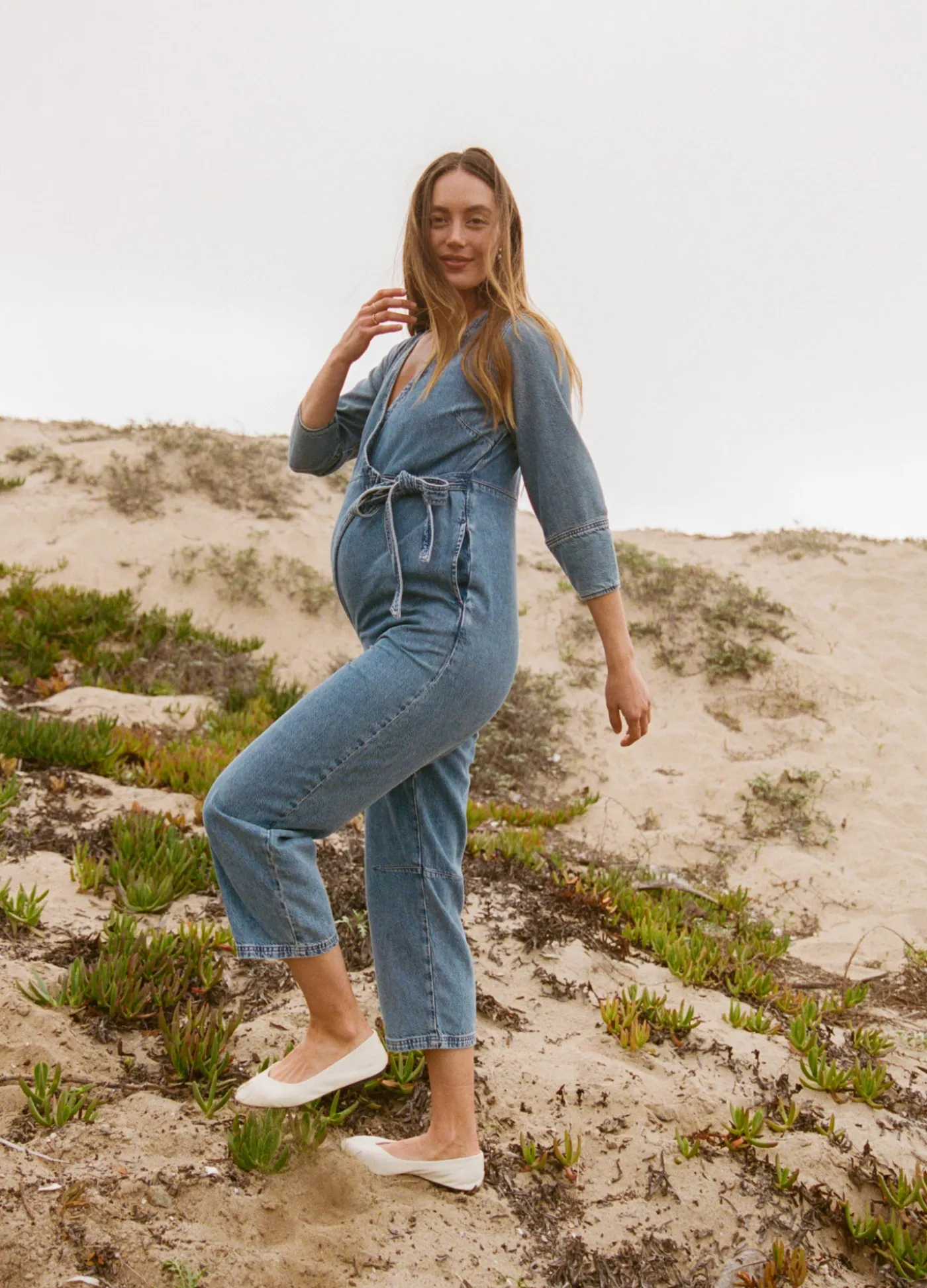 The Drapey Denim Easy-Nurse Jumpsuit