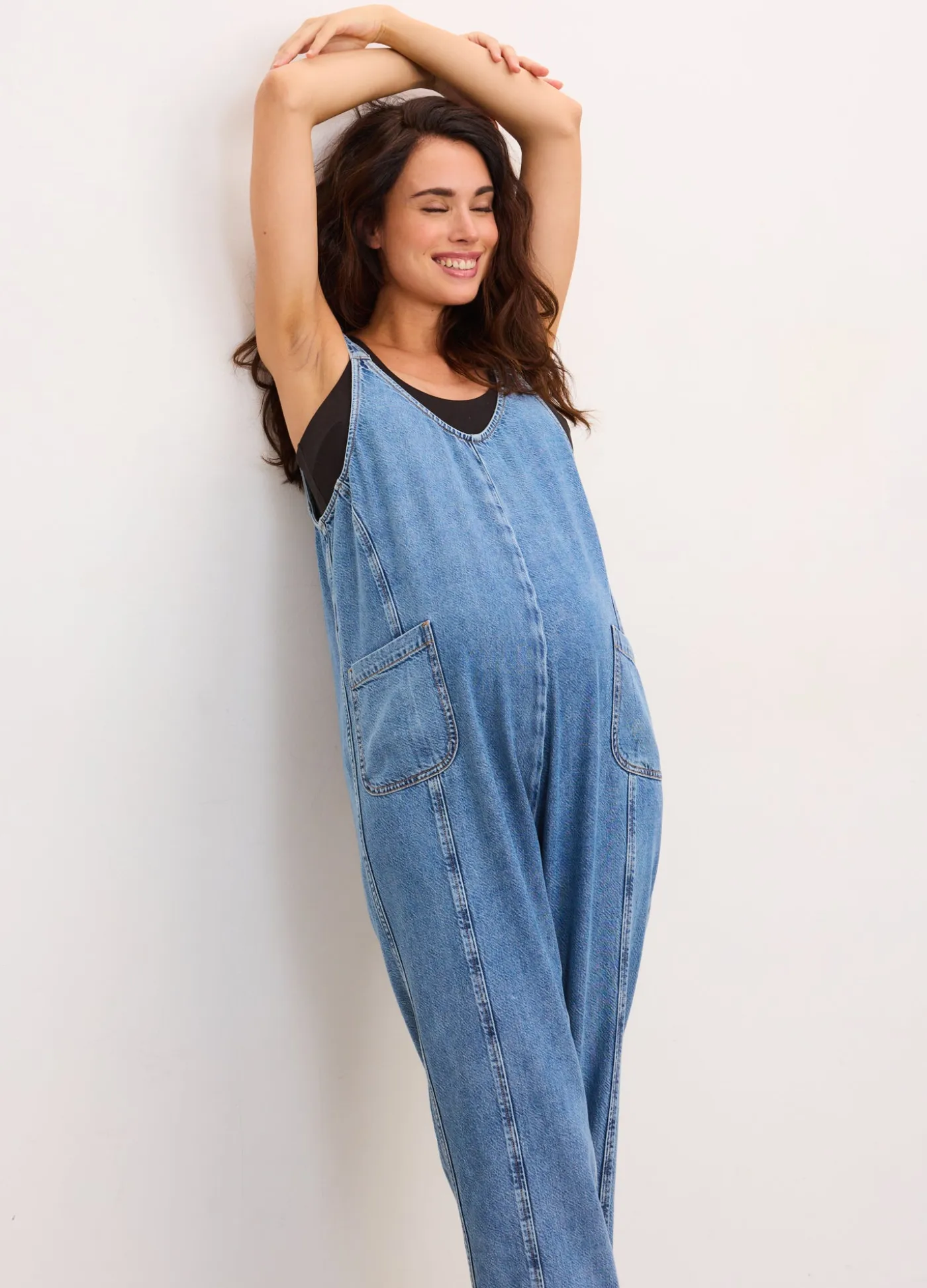 The Drapey Denim Nora Jumpsuit