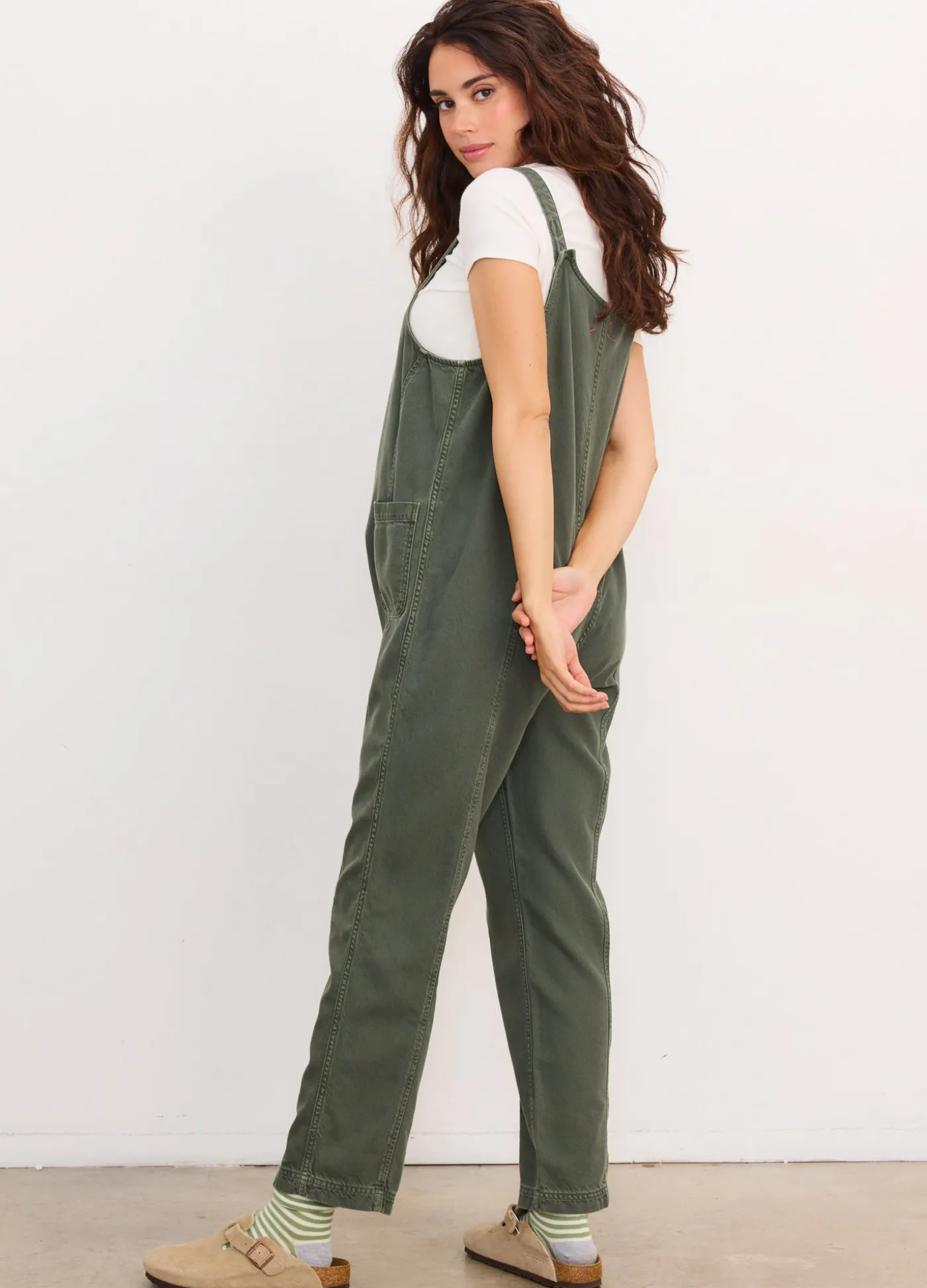 The Drapey Denim Nora Jumpsuit