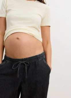 The Drapey Denim Wide Leg Pant