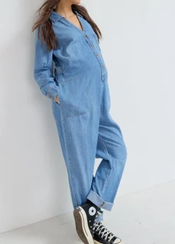 The Everyday Nursing Denim Jumpsuit