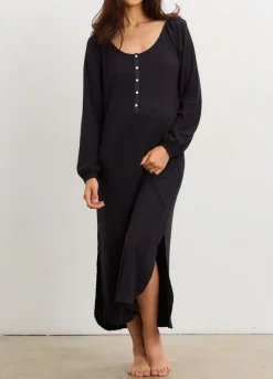 The Long Sleeve Pointelle Nightgown