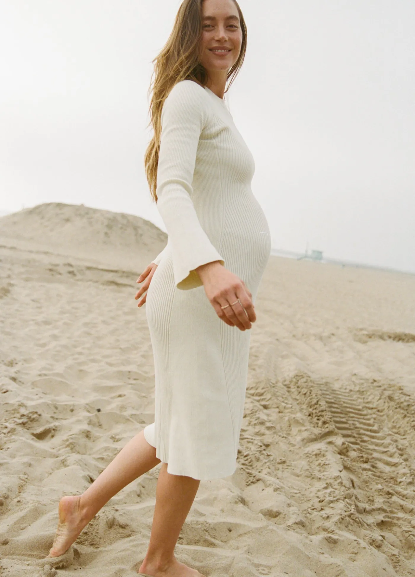 The Odette Ribbed Midi Dress