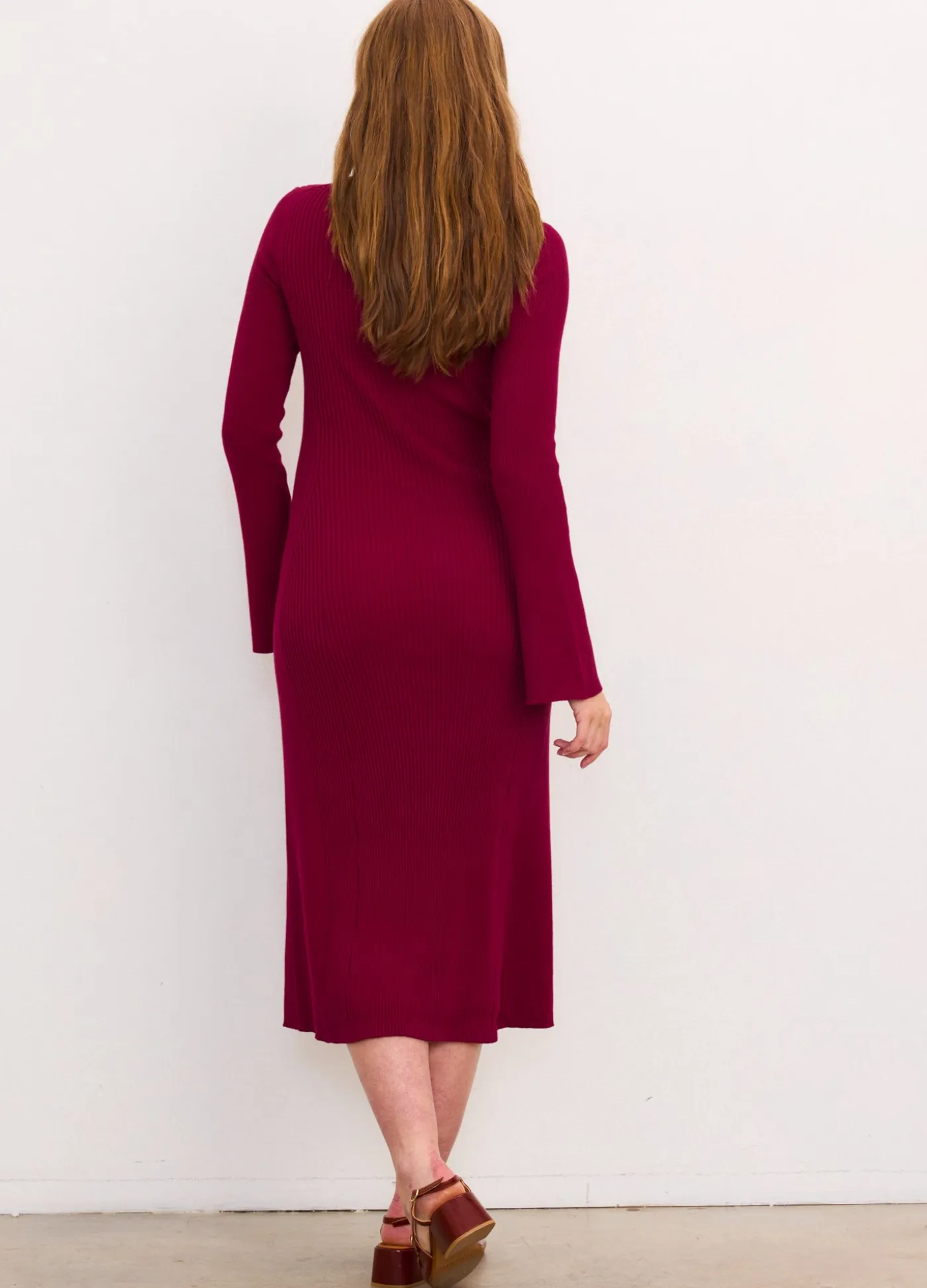 The Odette Ribbed Midi Dress
