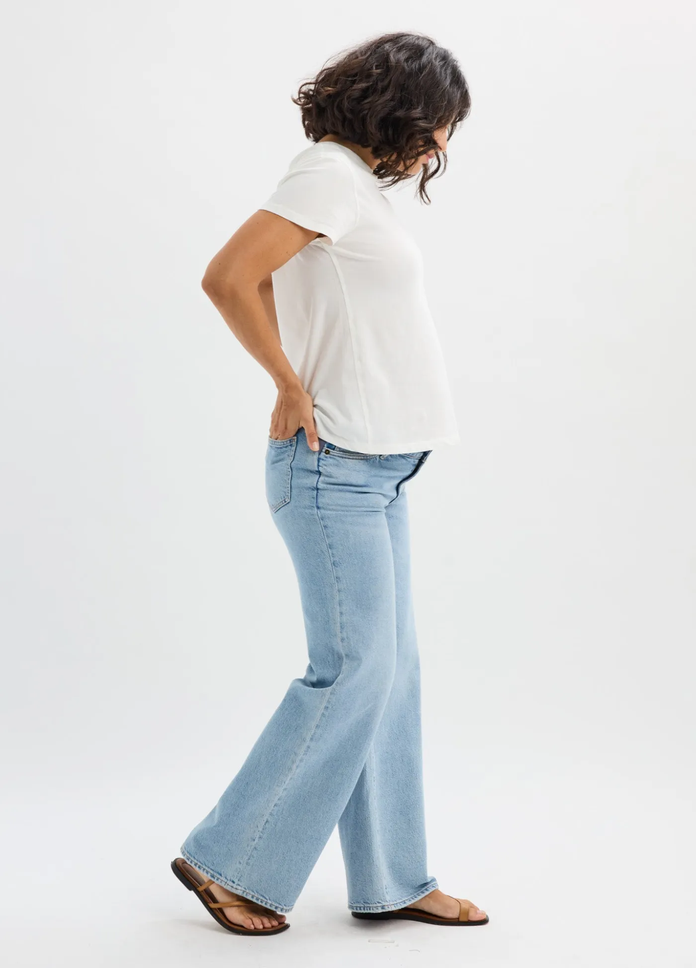 The Relaxed Wide Leg Maternity Jean