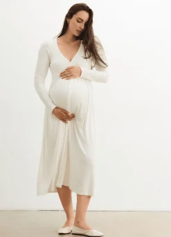 The Softest Rib Nursing Dress