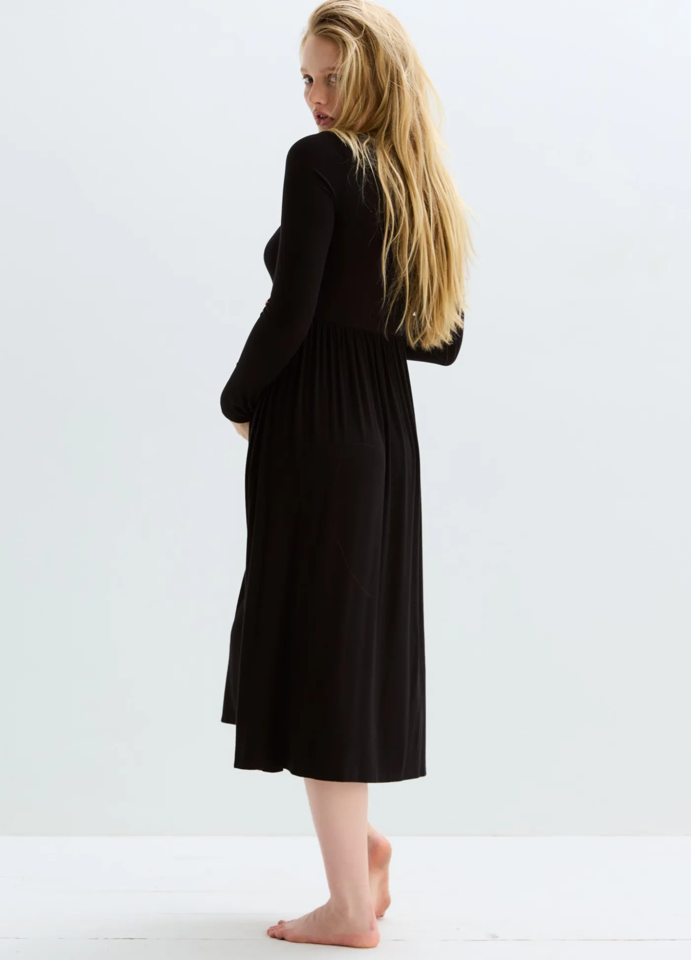 The Softest Rib Nursing Dress