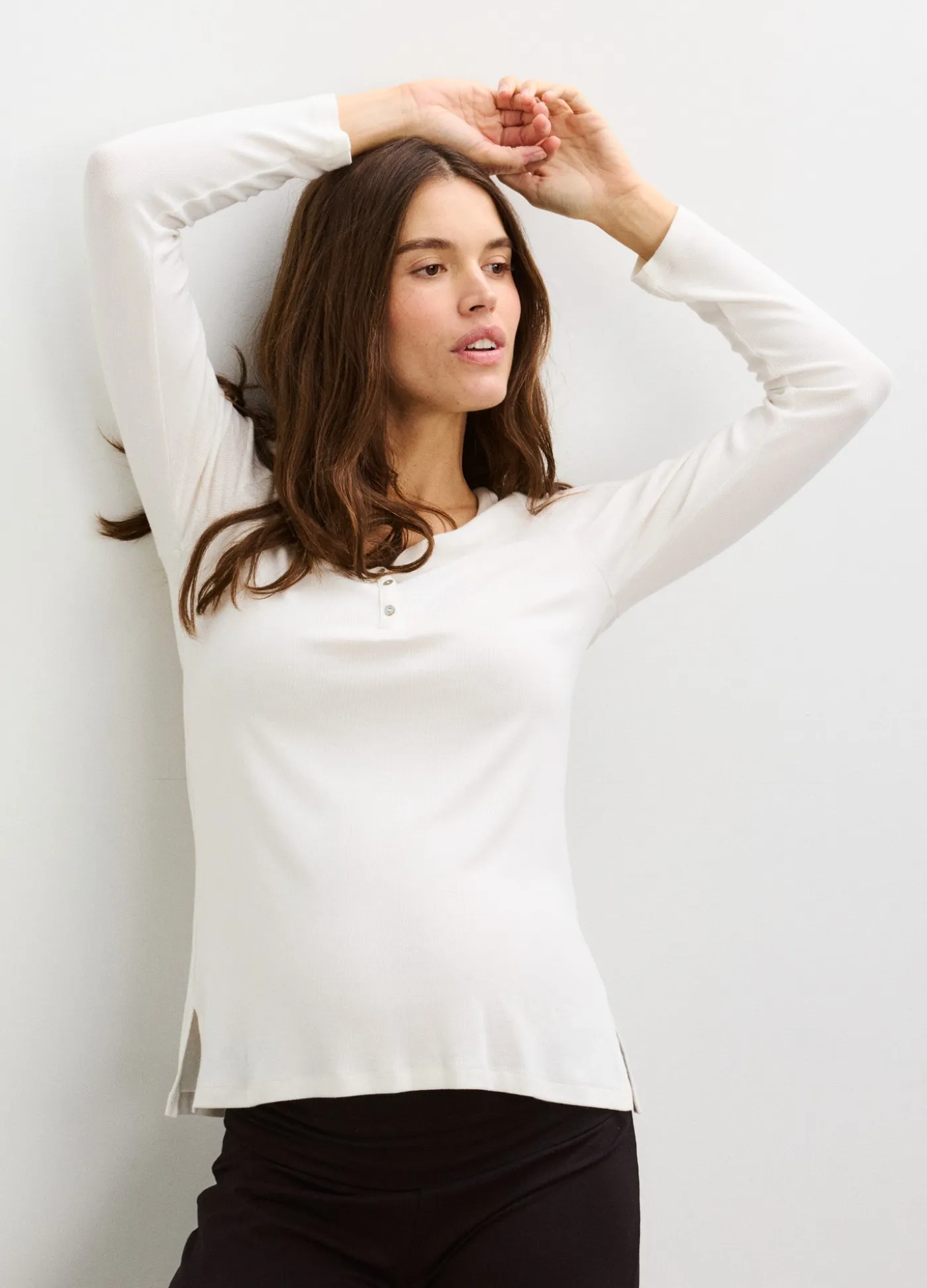 The Softest Rib Nursing Henley