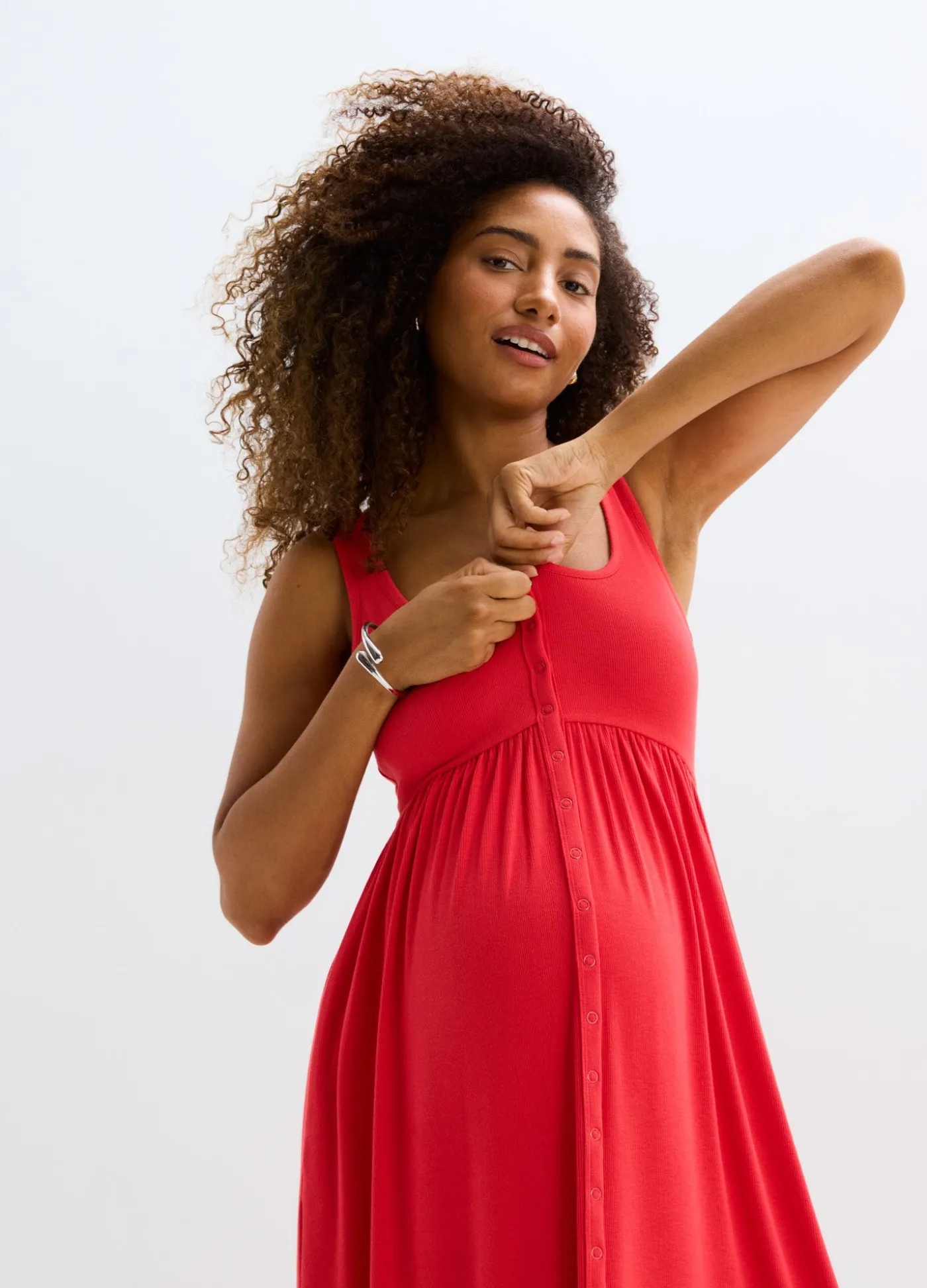 The Softest Rib Nursing Tank Dress