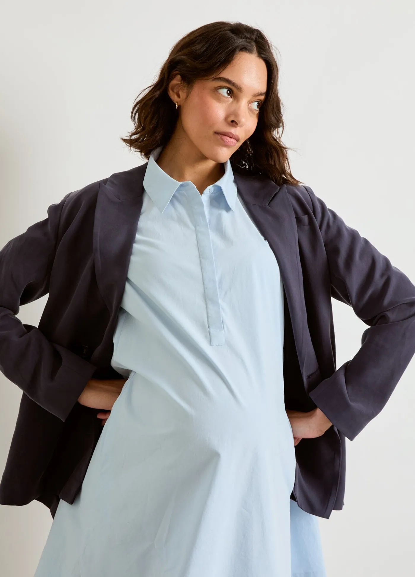 The Soft Tailored Twill Blazer