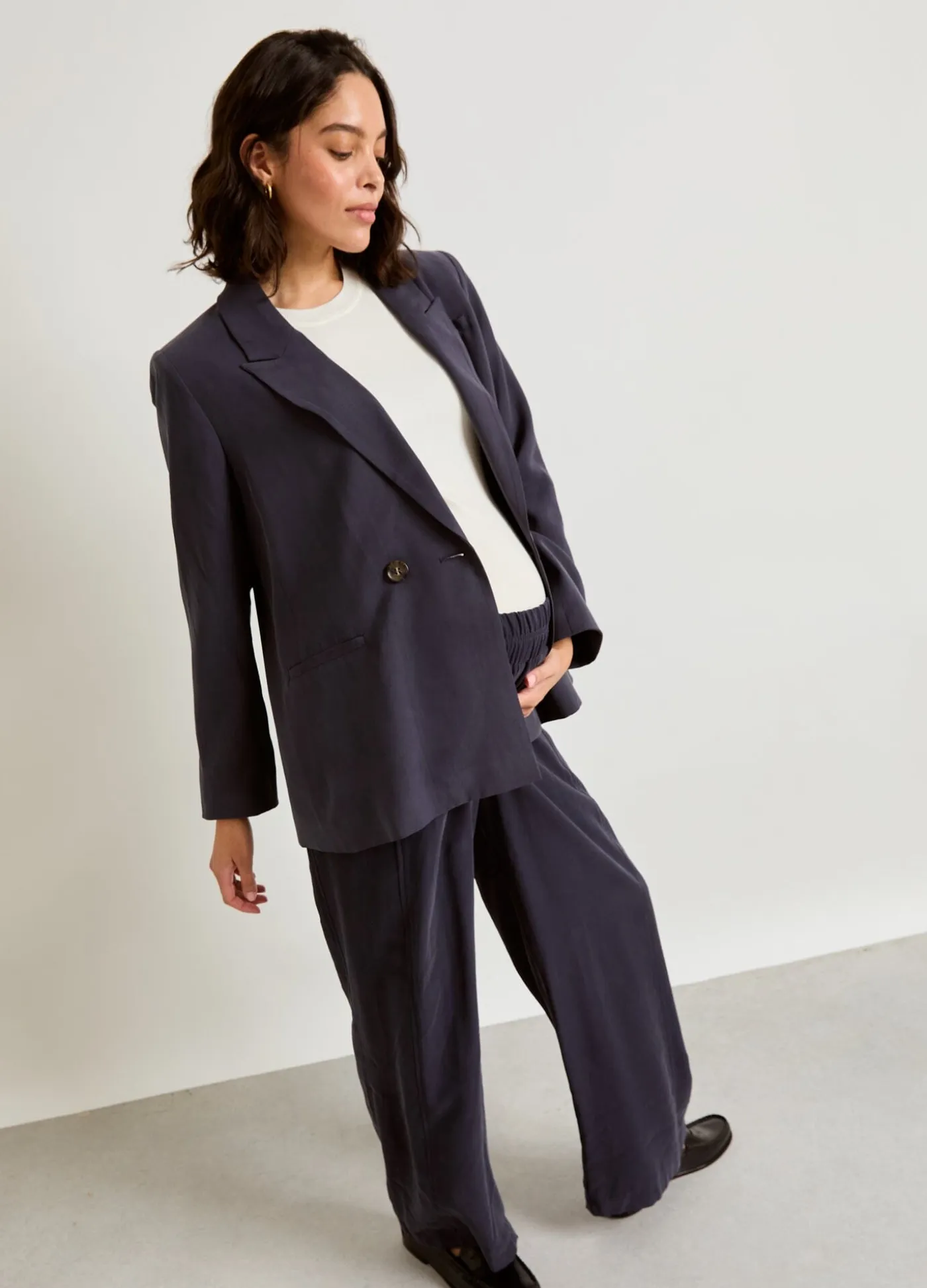 The Soft Tailored Twill Blazer
