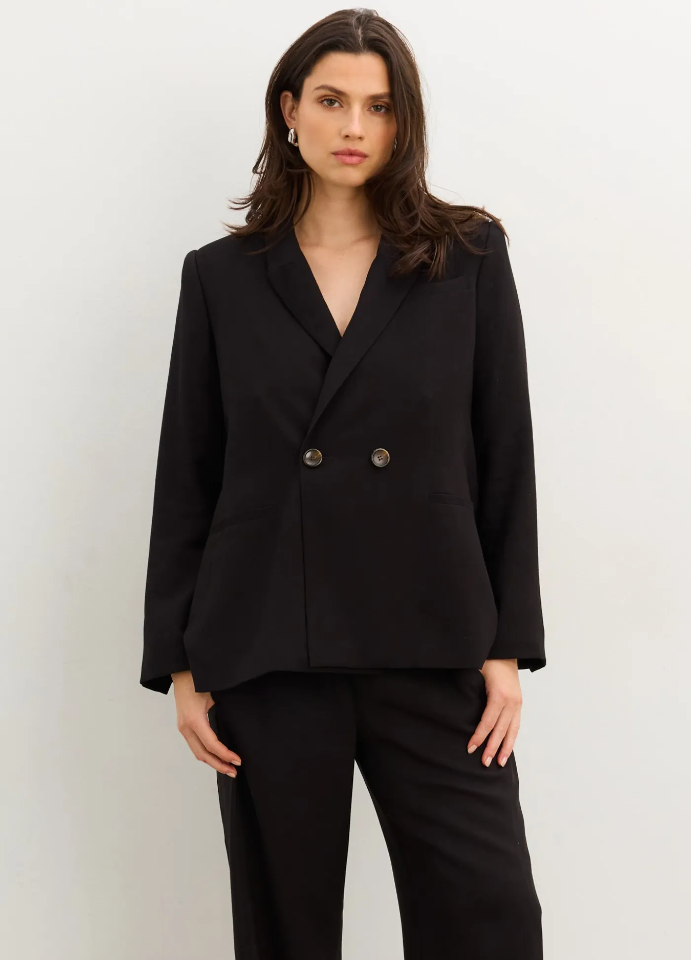 The Soft Tailored Twill Blazer